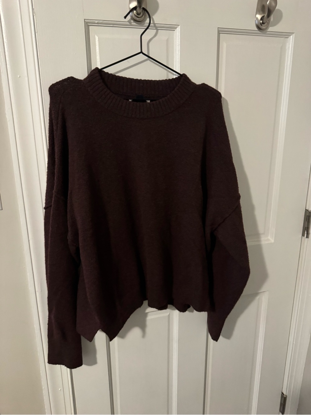 American Eagle Outfitters Burgundy Crew Neck Sweater
